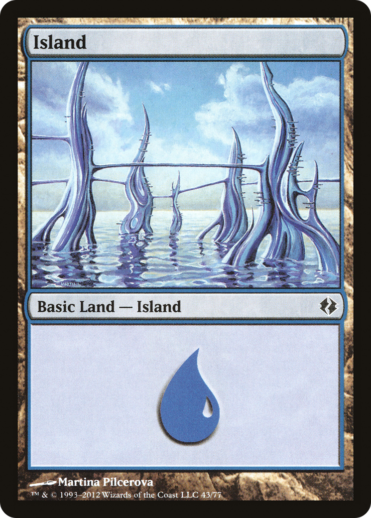 Island (43) (DDI-043) [Misc] Duel Decks: Venser vs. Koth MTG Single Wizards of the Coast