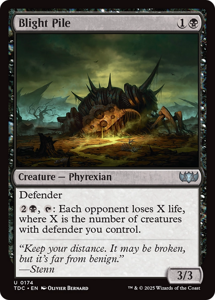 Blight Pile (TDC-174) [Commander: Tarkir: Dragonstorm] MTG Single Wizards of the Coast