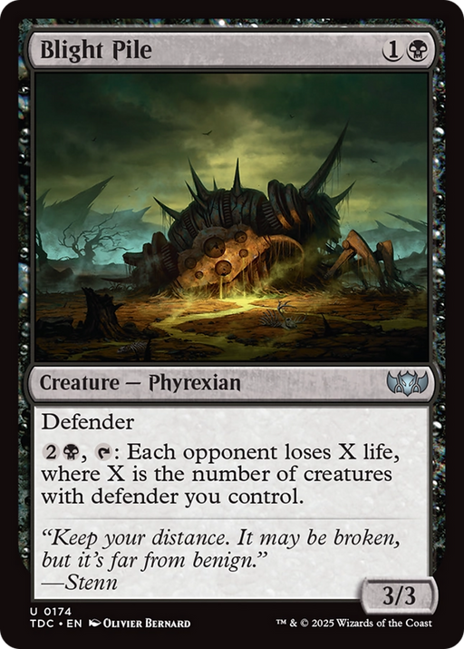 Blight Pile (TDC-174) [Commander: Tarkir: Dragonstorm] MTG Single Wizards of the Coast