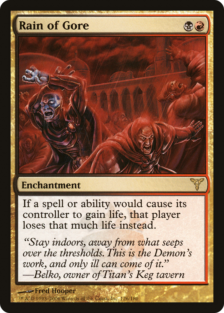 Rain of Gore (DIS-126) [Dissension] Foil MTG Single Wizards of the Coast