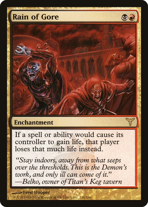 Rain of Gore (DIS-126) [Dissension] Foil MTG Single Wizards of the Coast