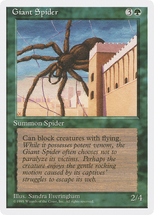 Giant Spider (4ED-) [Fourth Edition] MTG Single Wizards of the Coast