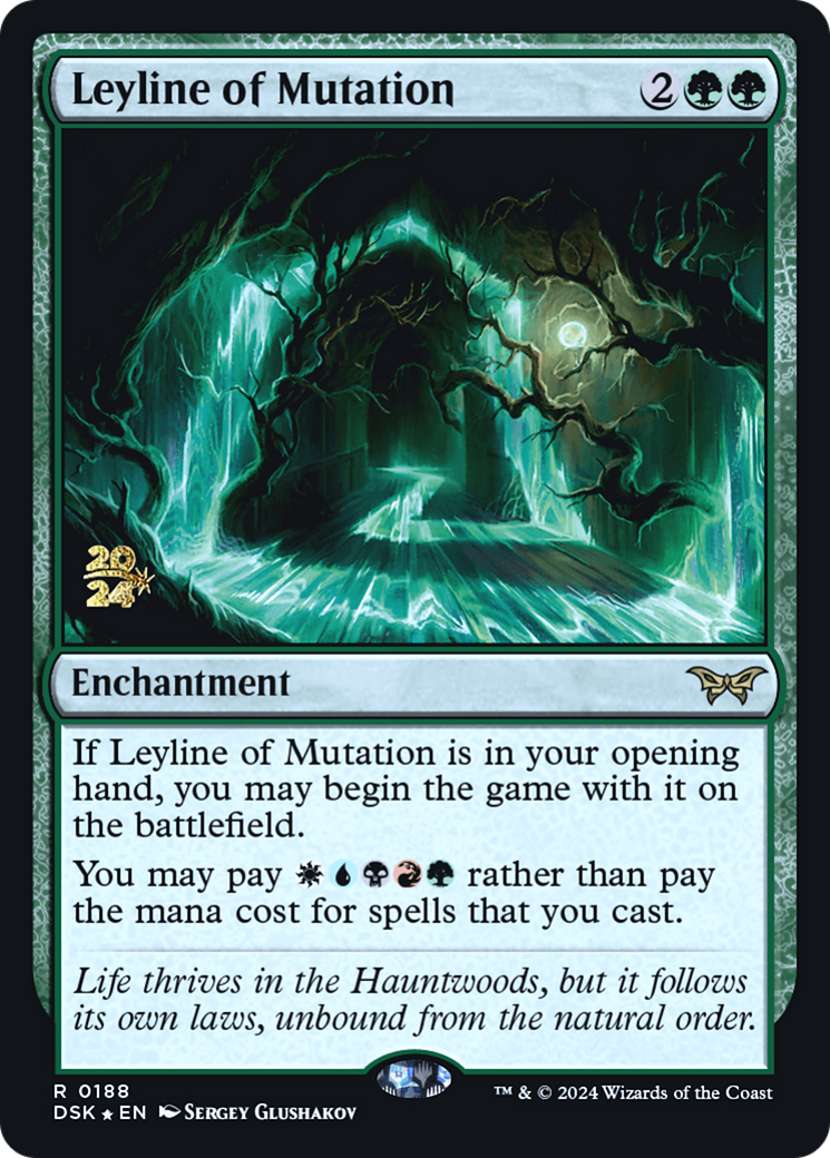 Leyline of Mutation (PRE-188) [Duskmourn: House of Horror Promos] Foil MTG Single Wizards of the Coast