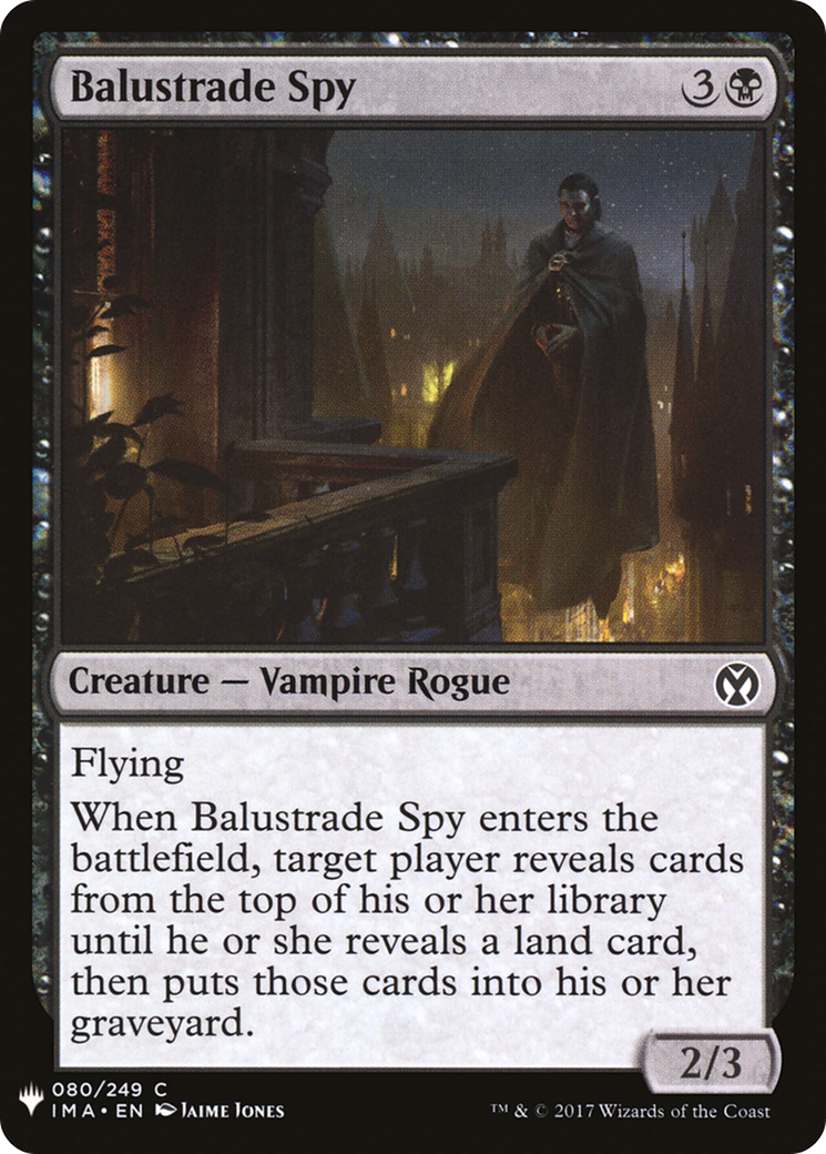 Balustrade Spy (LIST-IMA-80) [Mystery Booster] The List MTG Single Wizards of the Coast