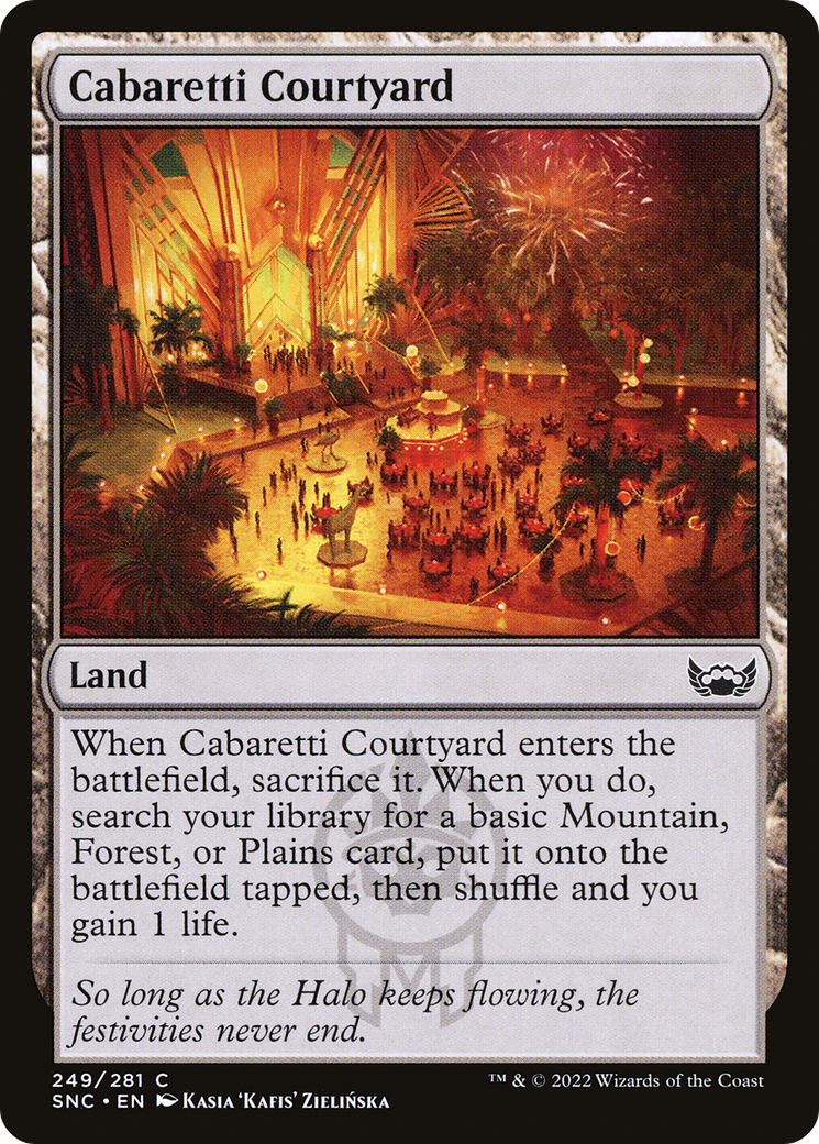 Cabaretti Courtyard (SNC-249) [Streets of New Capenna] Foil MTG Single Wizards of the Coast