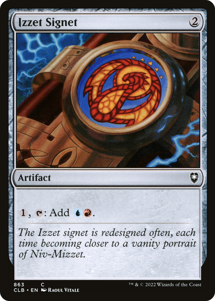 Izzet Signet (CLB-863) [Commander Legends: Battle for Baldur's Gate] MTG Single Wizards of the Coast