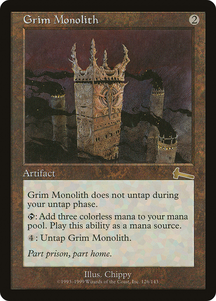Grim Monolith (ULG-126) [Urza's Legacy] MTG Single Wizards of the Coast
