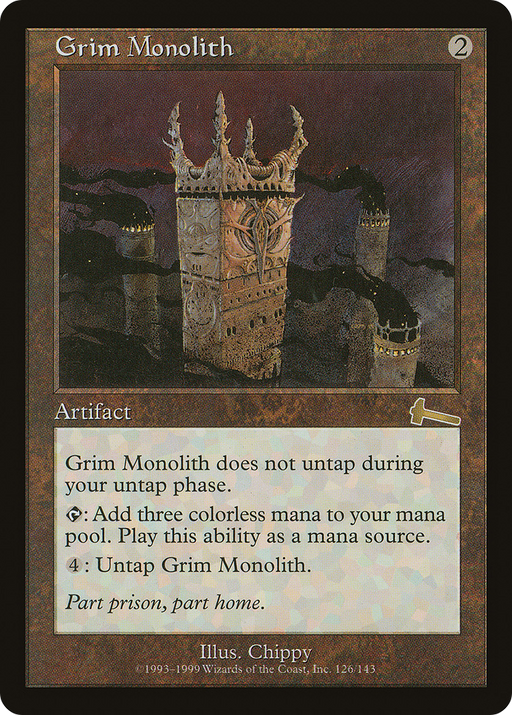 Grim Monolith (ULG-126) [Urza's Legacy] MTG Single Wizards of the Coast