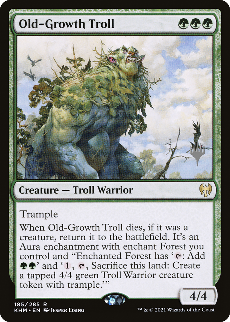 Old-Growth Troll (PPKHM-185) [Kaldheim Promos] MTG Single Wizards of the Coast