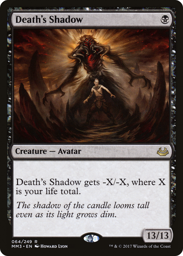 Death's Shadow (MM3-064) [Modern Masters 2017] Foil MTG Single Wizards of the Coast