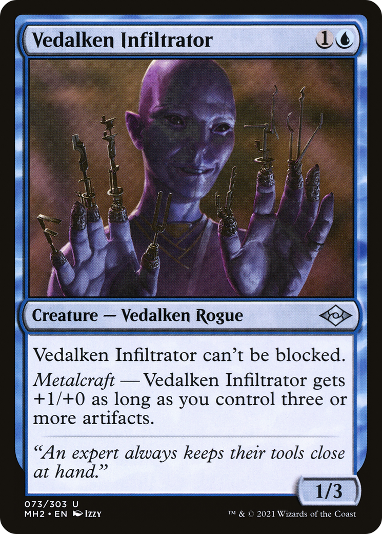 Vedalken Infiltrator (MH2-073) [Modern Horizons 2] MTG Single Modern Horizons 2