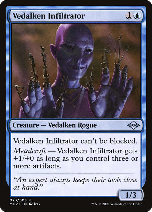 Vedalken Infiltrator (MH2-073) [Modern Horizons 2] MTG Single Modern Horizons 2