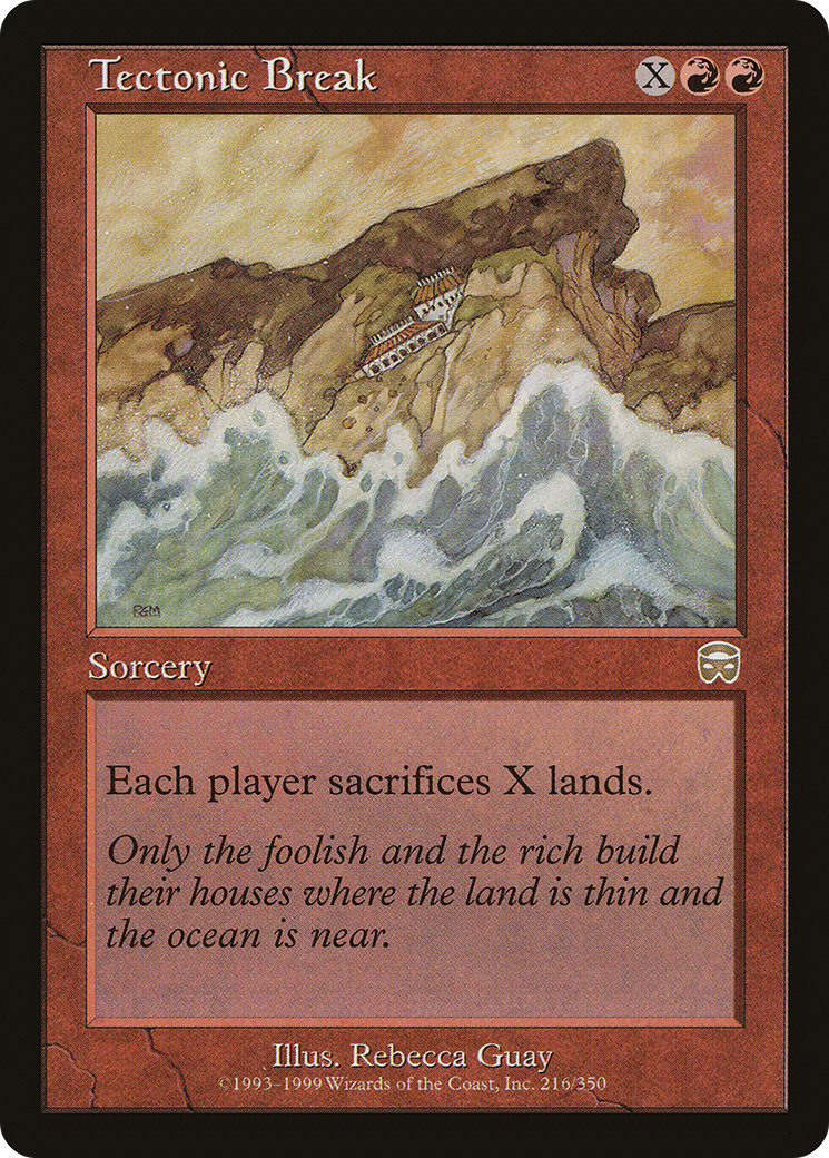 Tectonic Break (MMQ-216) [Mercadian Masques] Foil MTG Single Wizards of the Coast
