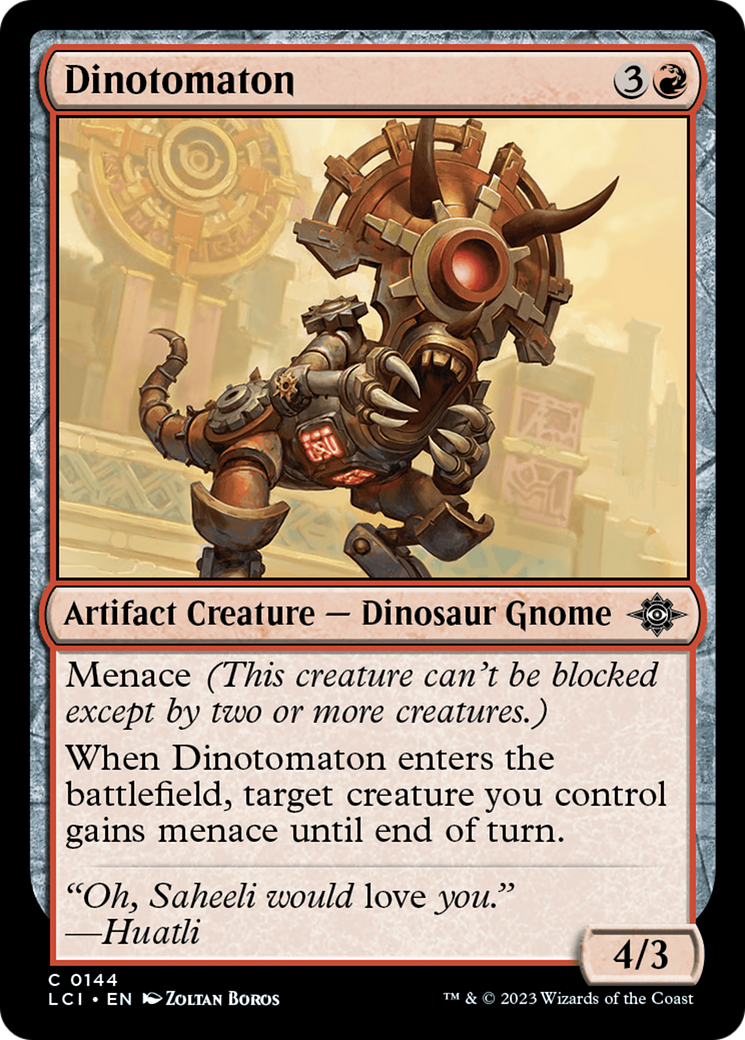 Dinotomaton (LCI-144) [The Lost Caverns of Ixalan] Foil MTG Single Wizards of the Coast
