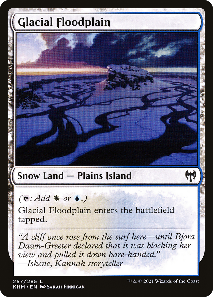 Glacial Floodplain (KHM-257) [Kaldheim] Foil MTG Single Wizards of the Coast