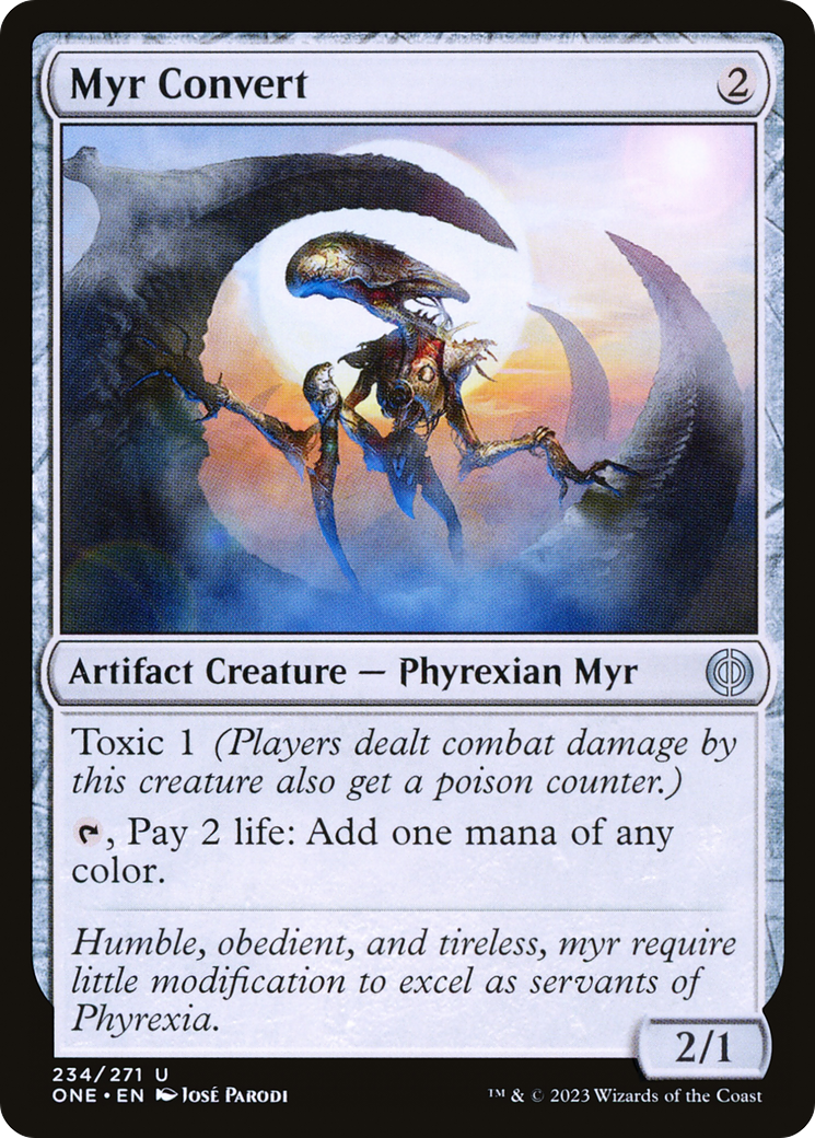 Myr Convert (ONE-234) [Phyrexia: All Will Be One] Foil MTG Single Wizards of the Coast