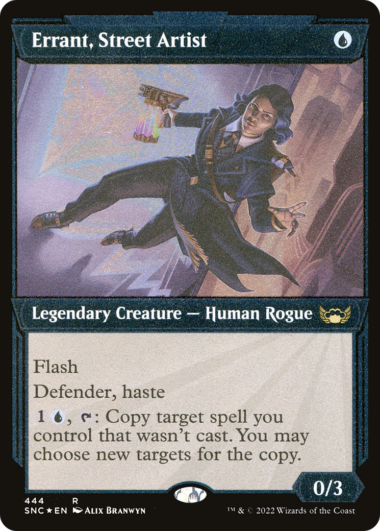 Errant, Street Artist (Foil Etched) (SNC-444) [Streets of New Capenna] (Showcase) Foil MTG Single Wizards of the Coast