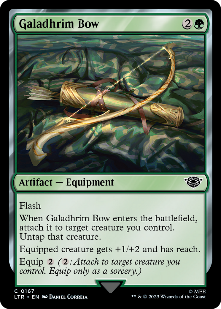 Galadhrim Bow (LTR-167) [The Lord of the Rings: Tales of Middle-earth] Foil MTG Single Wizards of the Coast