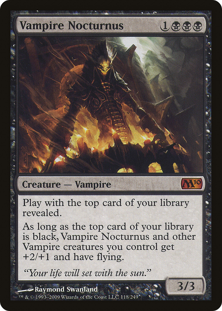 Vampire Nocturnus (M10-118) [Magic 2010] MTG Single Wizards of the Coast