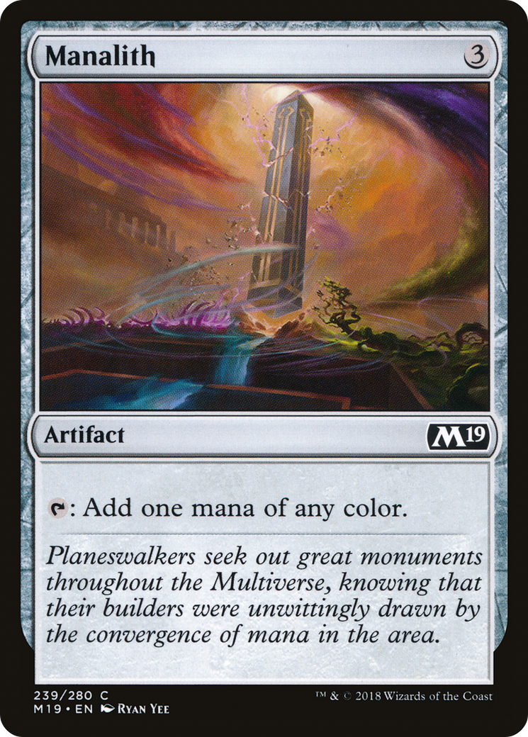 Manalith (M19-239) [Core Set 2019] Foil MTG Single Wizards of the Coast