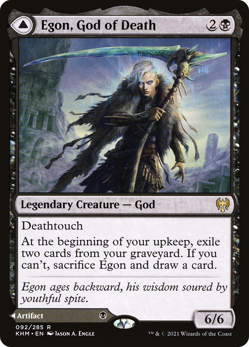 Egon, God of Death // Throne of Death (KHM-092) [Kaldheim] MTG Single Wizards of the Coast