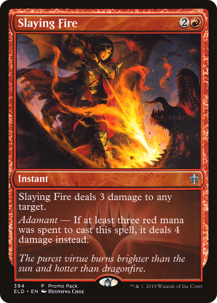 Slaying Fire (PPELD-394) [Throne of Eldraine] MTG Single Wizards of the Coast