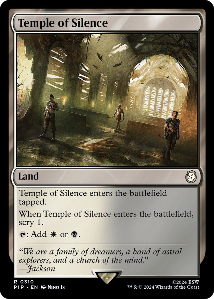 Temple of Silence (PIP-310) [Fallout] MTG Single Wizards of the Coast