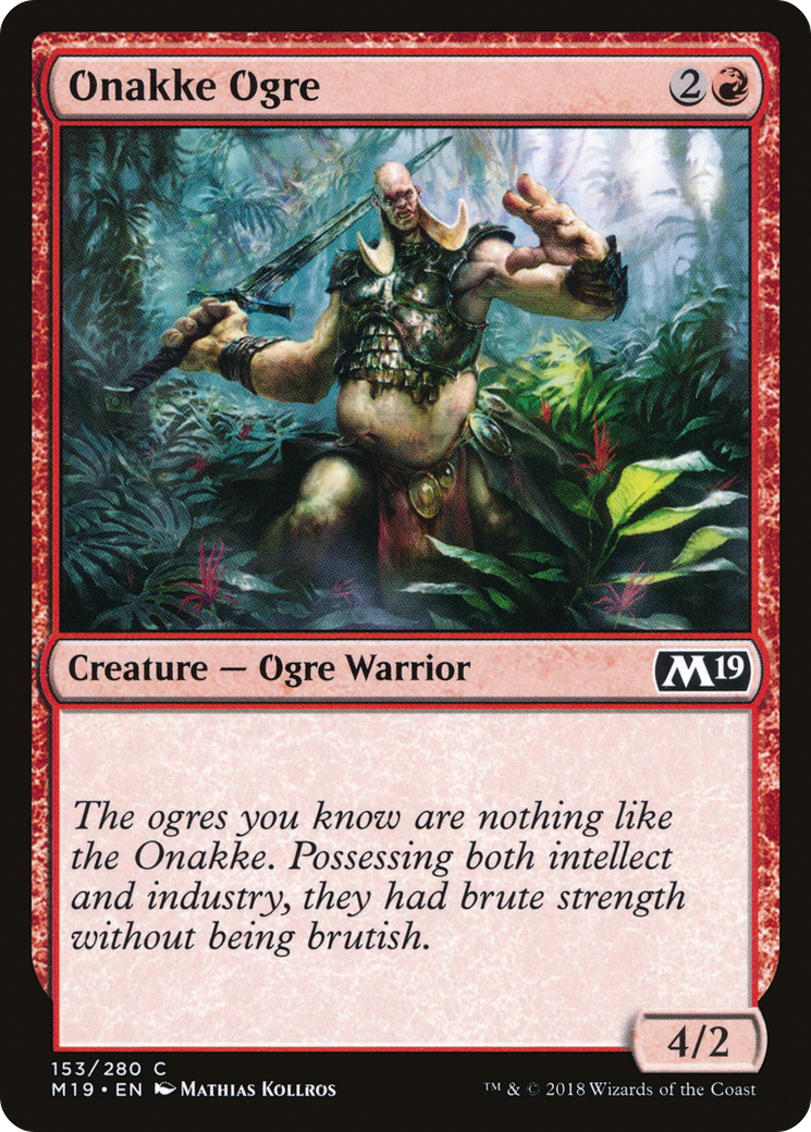 Onakke Ogre [Core Set 2019] MTG Single Magic: The Gathering