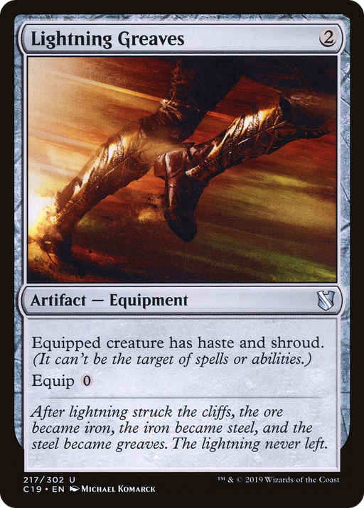 Lightning Greaves (C19-217) [Commander 2019] MTG Single Wizards of the Coast