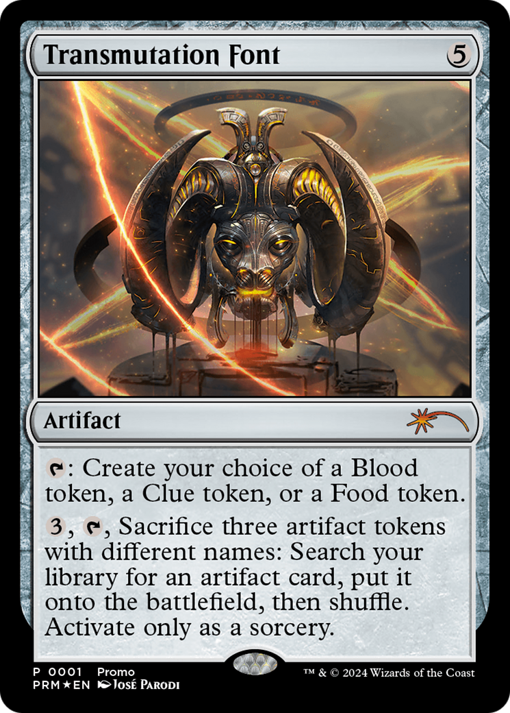 Transmutation Font (LARP-001) [Misc] Wizards Play Network 2024 Foil MTG Single Wizards of the Coast