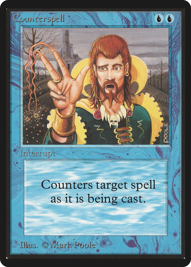 Counterspell (LEB-) [Oldschool] Limited Edition Beta MTG Single Wizards of the Coast