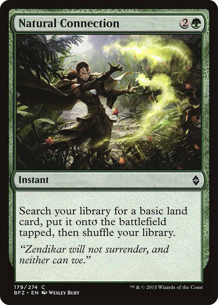 Natural Connection (BFZ-179) [Battle for Zendikar] Foil MTG Single Wizards of the Coast