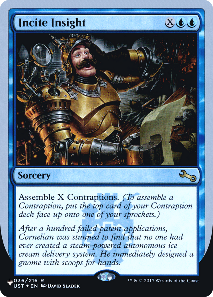 Incite Insight (LIST-036/216) [Mystery Booster] The List (Unfinity Foil Edition) Foil MTG Single Wizards of the Coast