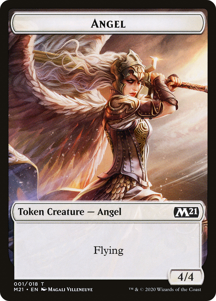 Angel (TM21-001) [Tokens] Core Set 2021 Tokens Foil MTG Single Wizards of the Coast