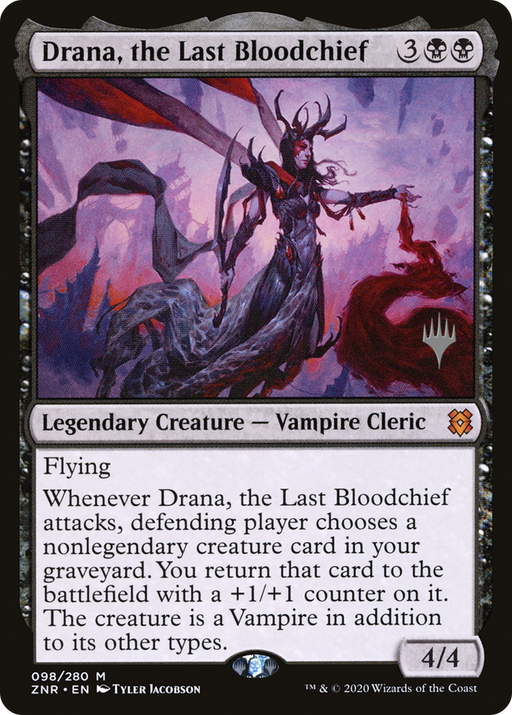 Drana, the Last Bloodchief (PPZNR-098) [Zendikar Rising Promos] MTG Single Wizards of the Coast