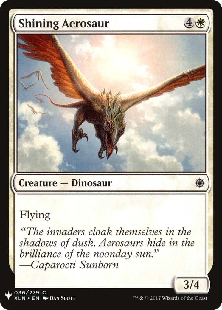 Shining Aerosaur (LIST-XLN-36) [Mystery Booster] The List MTG Single Wizards of the Coast