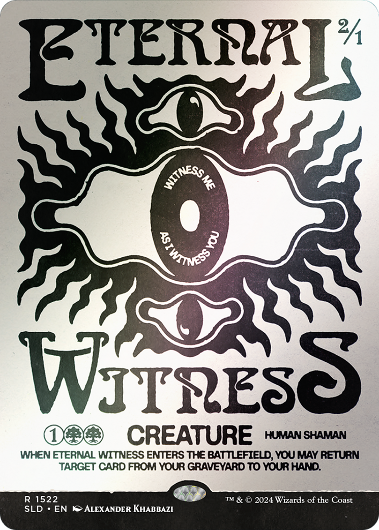 Eternal Witness (1522) (Rainbow Foil) (SLD-1522) [Secret Lair] Drop (Borderless) Foil MTG Single Wizards of the Coast