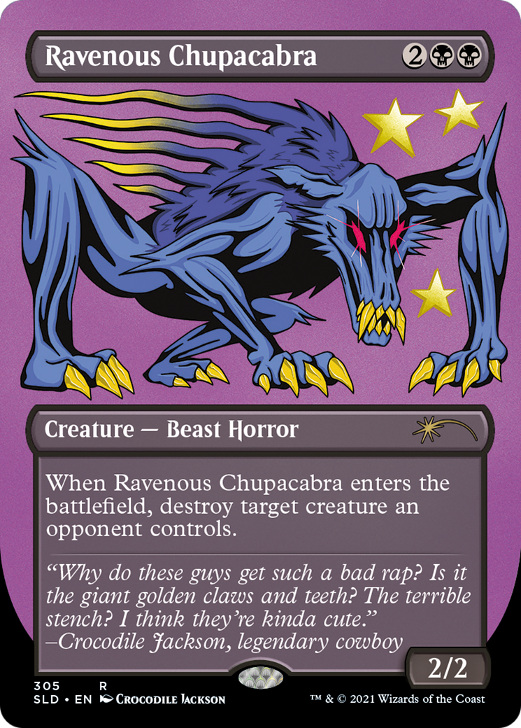 Ravenous Chupacabra (SLD-305) [Secret Lair] Drop (Borderless) MTG Single Wizards of the Coast