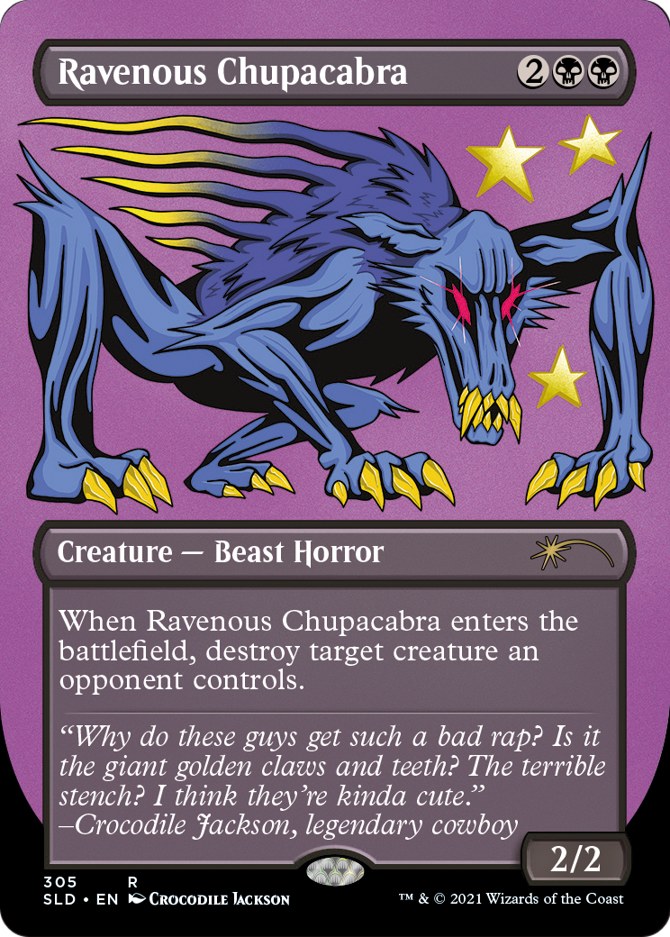 Ravenous Chupacabra (305) (SLD-305) [Secret Lair] Drop (Borderless) MTG Single Wizards of the Coast