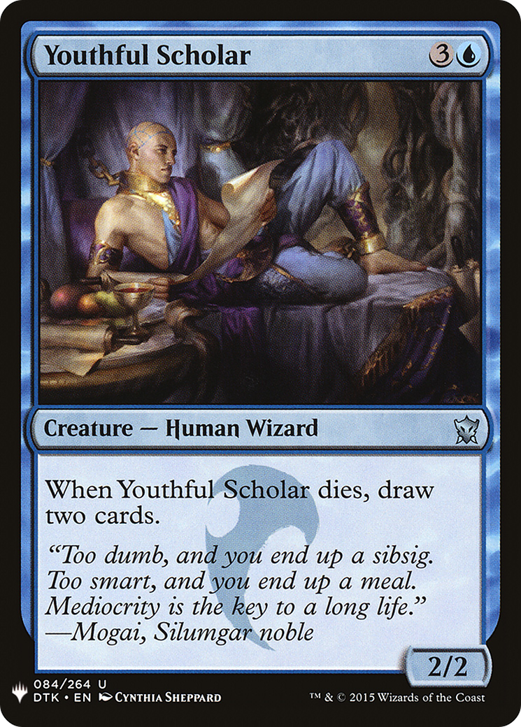 Youthful Scholar (LIST-DTK-84) [Mystery Booster] The List MTG Single Wizards of the Coast