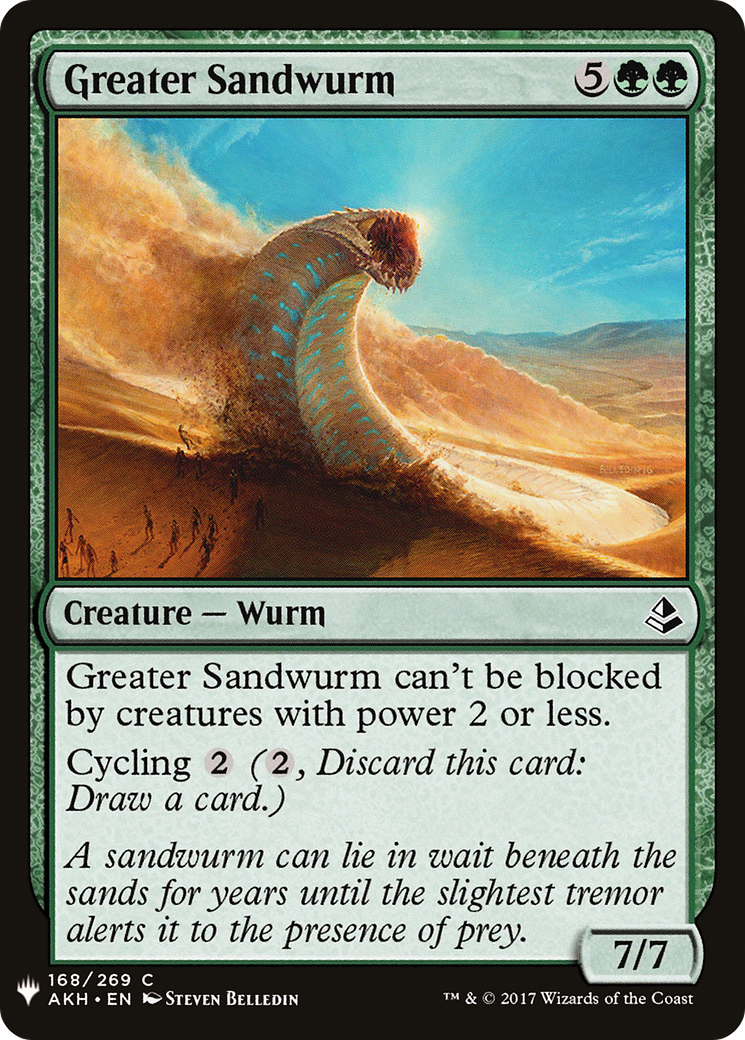 Greater Sandwurm (LIST-168) [Mystery Booster] The List MTG Single Wizards of the Coast