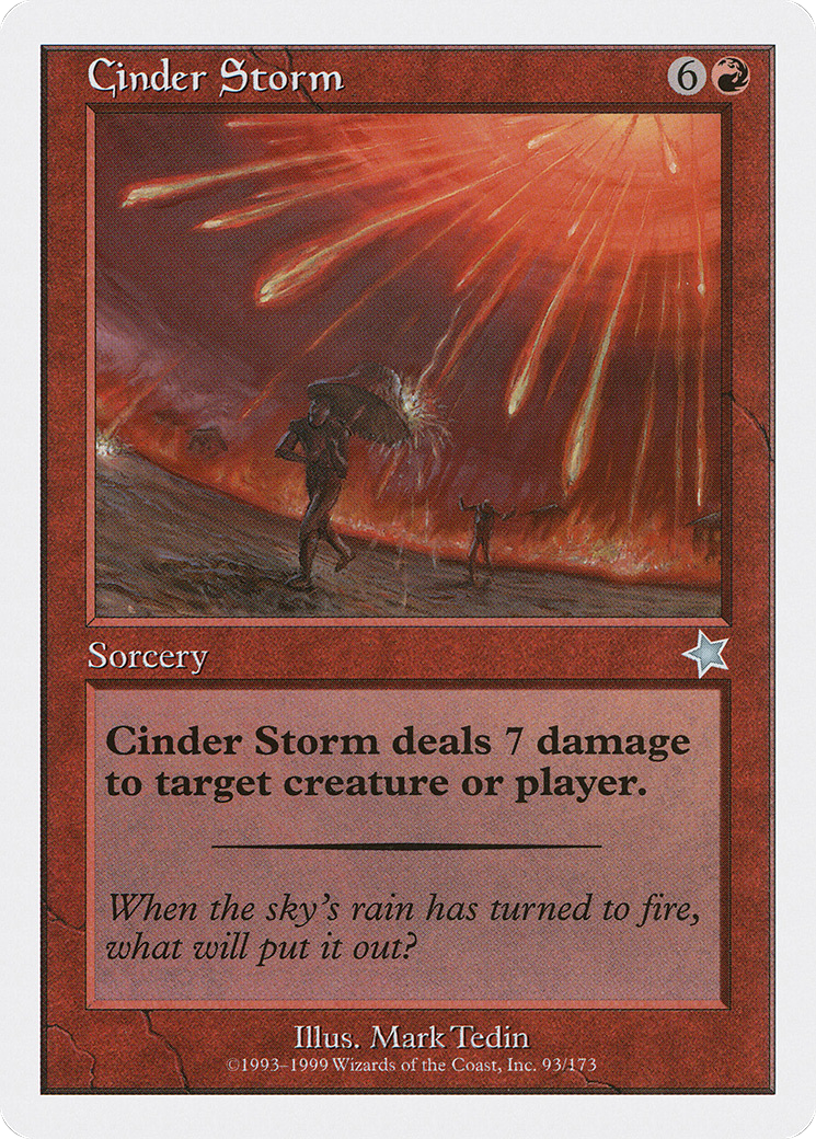 Cinder Storm (S99-093) [Misc] Starter 1999 MTG Single Wizards of the Coast