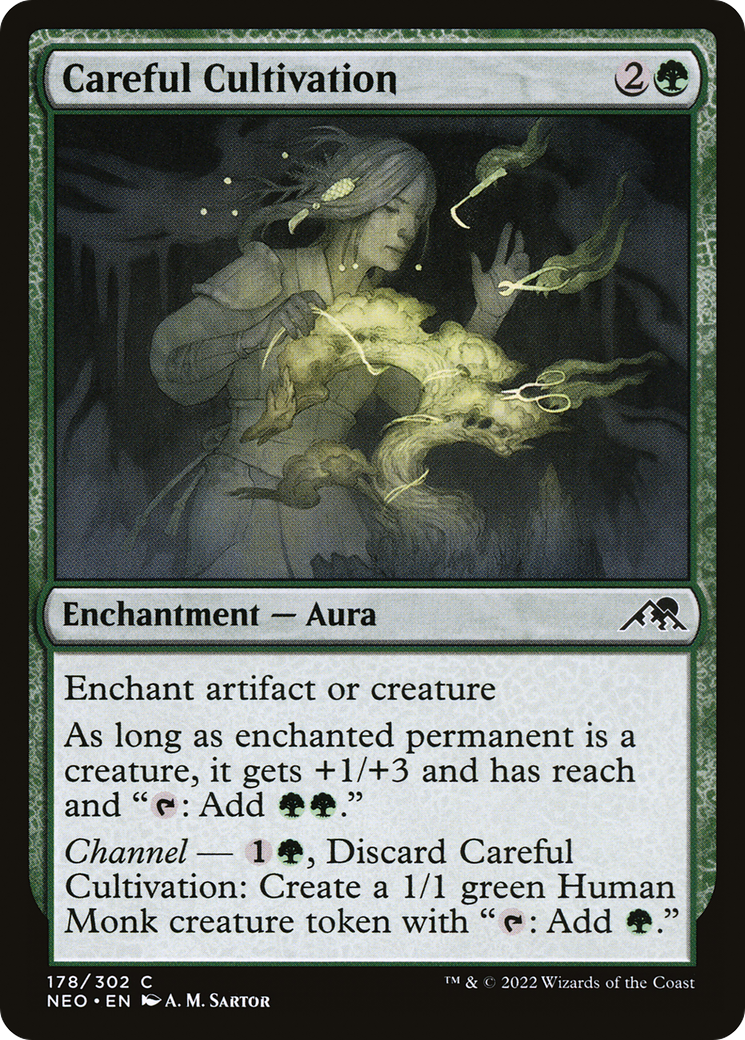 Careful Cultivation (NEO-178) [Kamigawa: Neon Dynasty] Foil MTG Single Wizards of the Coast