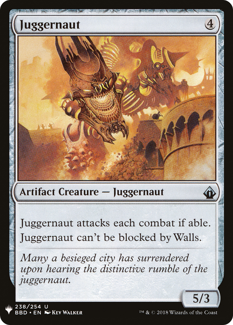 Juggernaut (LIST-BBD-238) [Mystery Booster] The List MTG Single Wizards of the Coast
