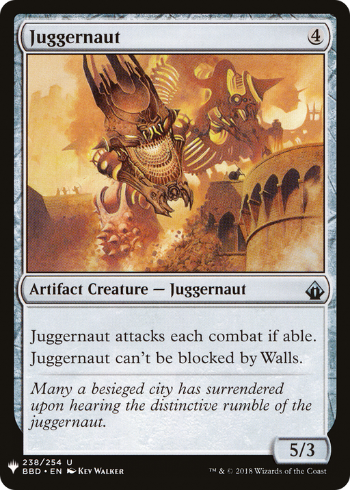Juggernaut (LIST-BBD-238) [Mystery Booster] The List MTG Single Wizards of the Coast