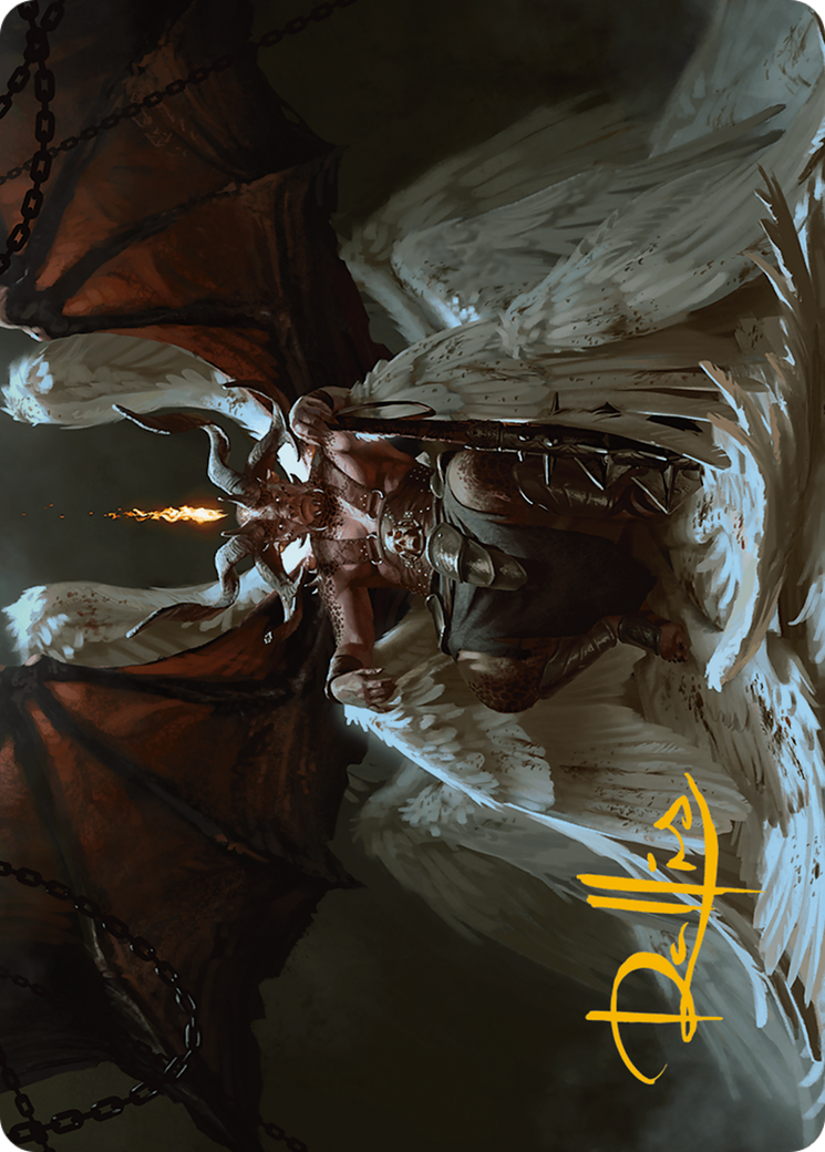 Shilgengar, Sire of Famine Art Card (Gold-Stamped Signature) [Art Series] Modern Horizons 3 MTG Single Magic: The Gathering