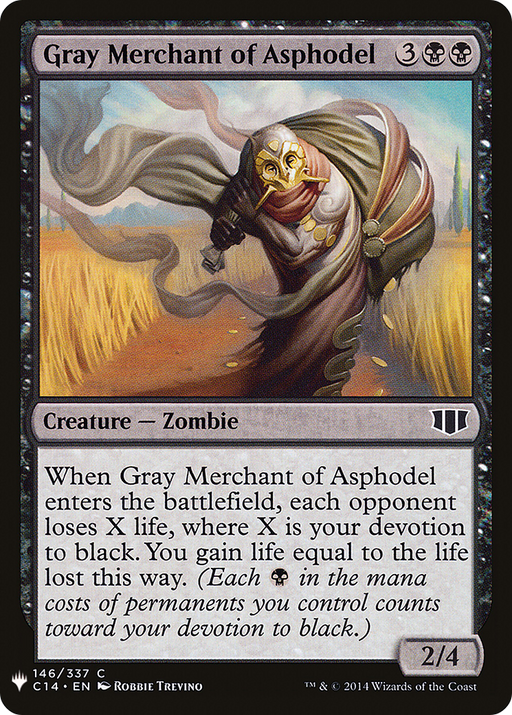 Gray Merchant of Asphodel (LIST-146) [Mystery Booster] The List MTG Single Wizards of the Coast
