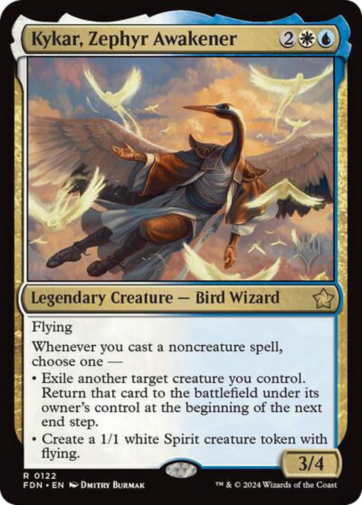 Kykar, Zephyr Awakener (PPDFT-122) [Foundations Promos] Foil MTG Single Wizards of the Coast