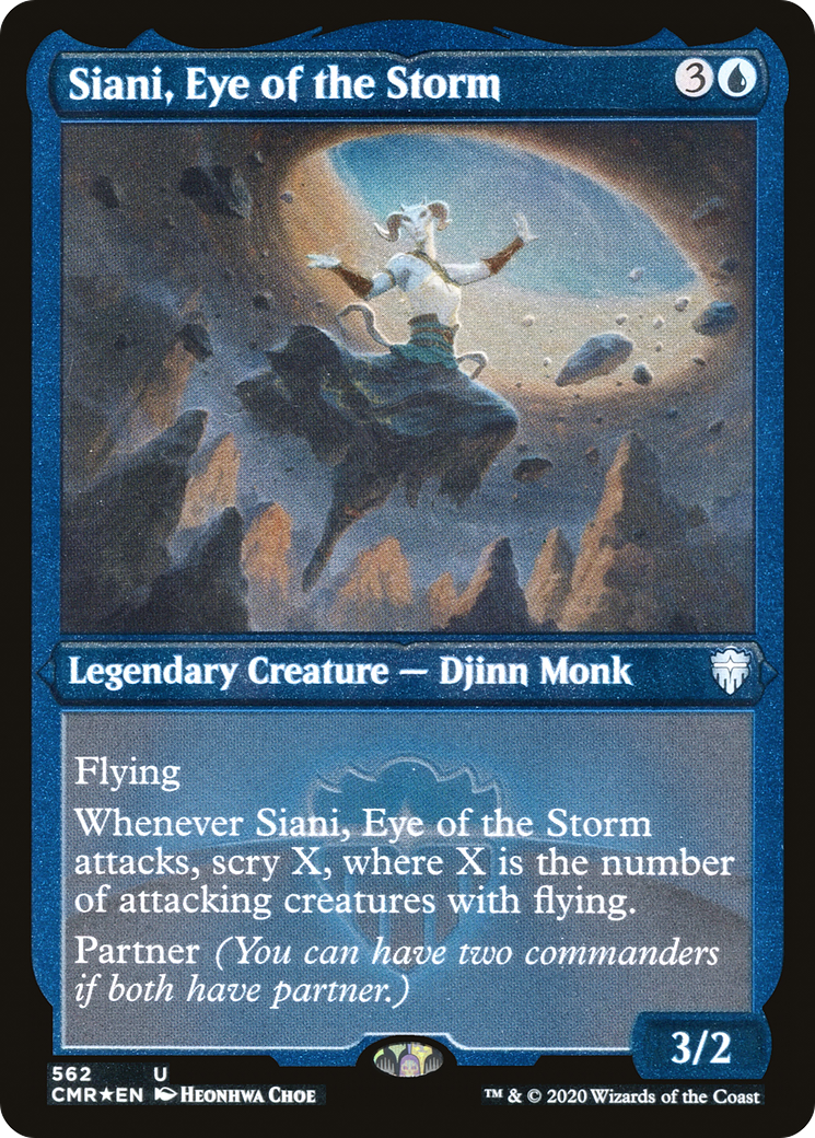 Siani, Eye of the Storm (CMR-562) [Commander Legends] Etched Foil MTG Single Wizards of the Coast