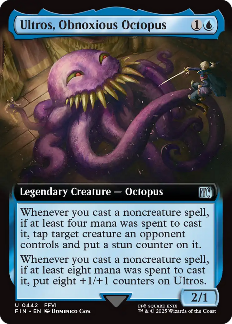 Ultros, Obnoxious Octopus (FIN-442) [FINAL FANTASY] (Extended Art) MTG Single Wizards of the Coast